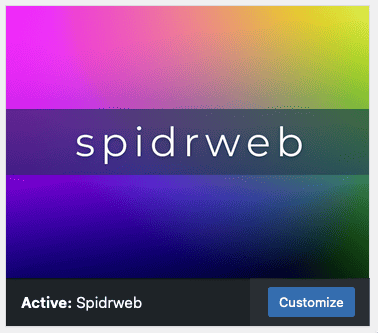 Spidrweb theme screenshot